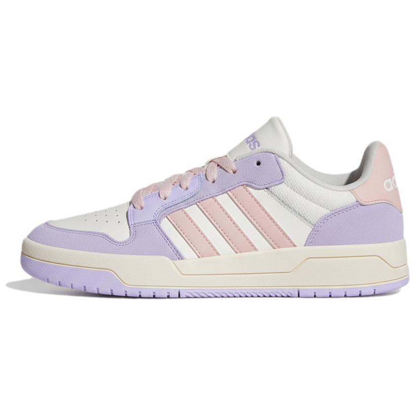 

Adidas Entrap Fabric Synthetic Leather Comfortable Versatile Retro Basketball Style Low Top Sneakers Unisex sneakers Pink Purple KH8206 45⅓