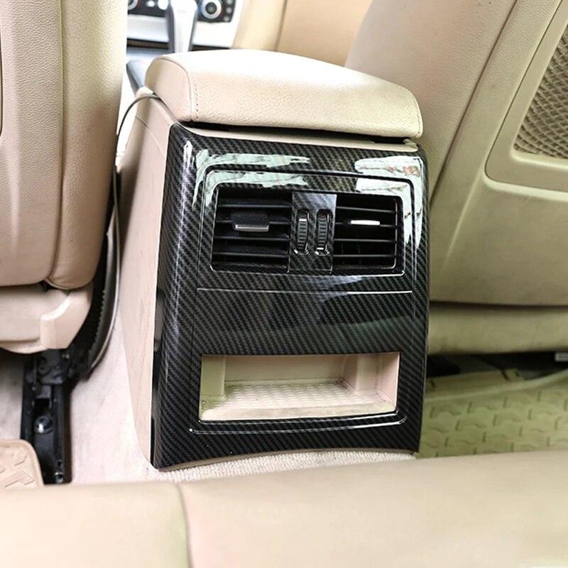 Fibră de carbon ABS Ieșire de aer condiționat spate pentru mașină Capac anti-kick Decorare cadru Accesorii auto pentru BMW Seria 3 E90 2005-12