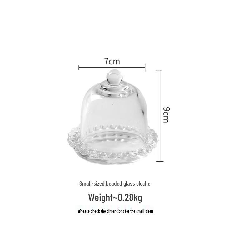 Clear Cake Dome & Dessert Display Stand with Fruit Tasting Plate & Bread Tray