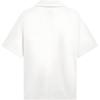 Li-Ning Letter Print Zip-Up Polo T-Shirt Unisex Tops Milk-White AHST629-1