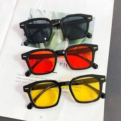 Klassieke Retro Mannen Vierkant Frame Zonnebril Mannen Zomer Rijden Zonnescherm Bril Mode Dames Monturen Uv400 Brillen