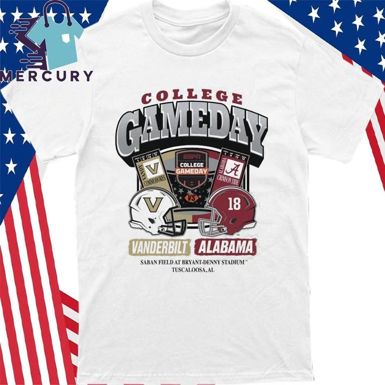 Vanderbilt Commodores Vs Crimson Tide College GameDay 2025 Ticket T-Shirt Unisex T-Shirt XXL