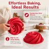 Silicone Spiral Cake Pan Non-Stick Round Baking Pan Reusable Fluted Bundt Pan  DIY Pastry Dessert