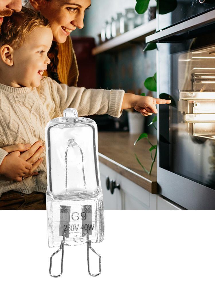 1pcs Oven Light Bulb G9 High Temperature Bulb Steamer Light Oven Lighting Bulb 40W Degrees