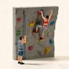 1:64 Scale Hand Painted Resin Figures Miniature People for Dioramas Props,Photography Collector Rock Climber Figure Model