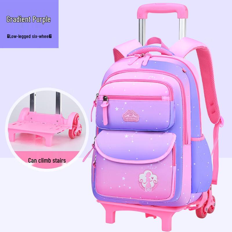 Li Shen Waterproof Gradient Rolling School Backpack
