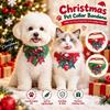 Adjustable Collar Pet Collar Bandana Cotton Fabric Holiday Pet Bib  Holiday Outings