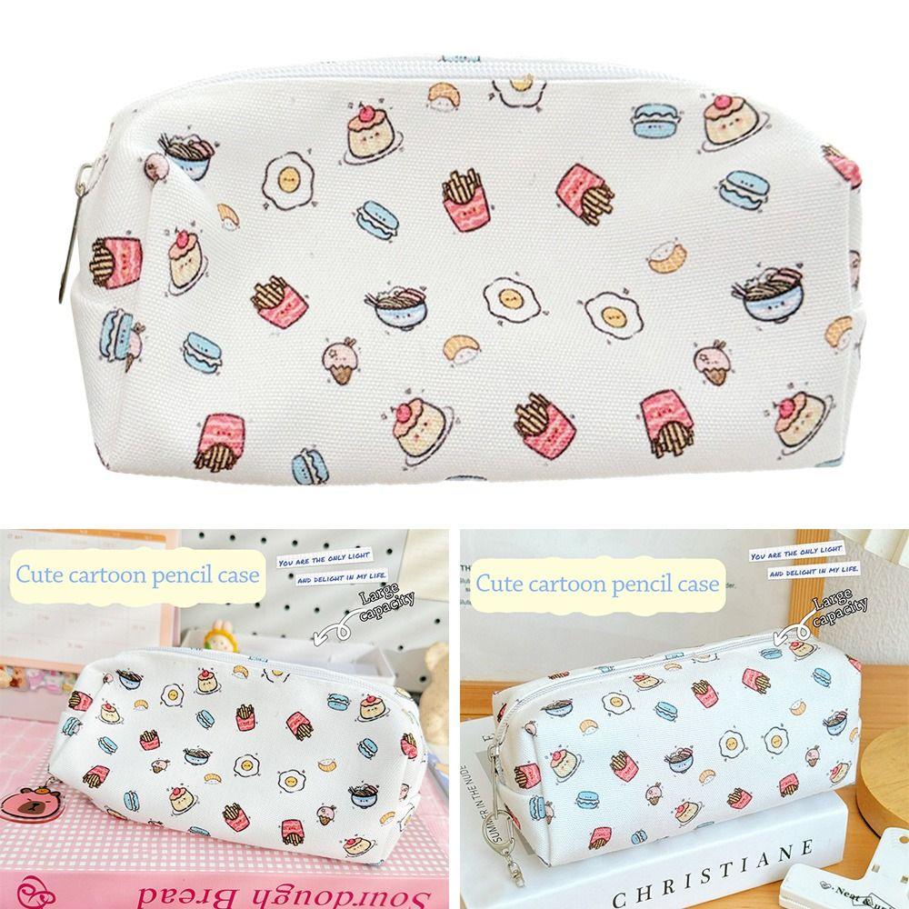 Gourmet Stationery Bag Large Capacity Pencil Case Cute Stationery Organizer  for School Office