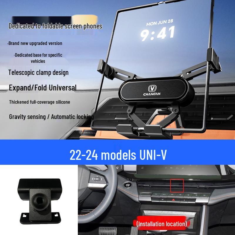 Foldable Mobile Phone Holder for Changan Eado/Deep Blue/Ounuo/CS55/Benben/CS75/Coser/Oshan Vehicles