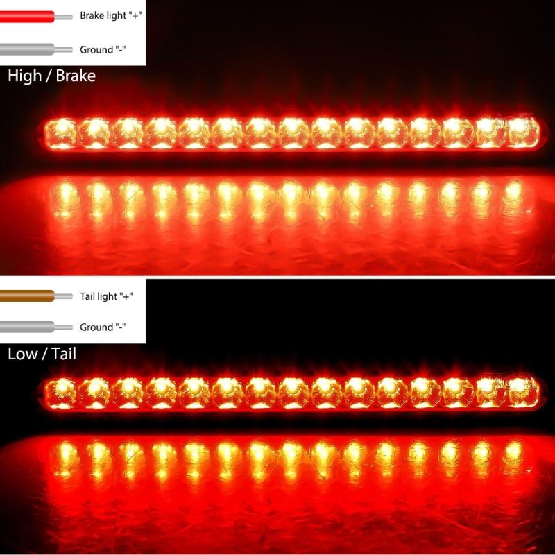 Energy Efficient High Mount Rear Brake Lamp 12V-24V Long Lasting Performances Ensuring Safety in All Weather Conditions