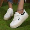 Autumn Women's Flat Shoes Fashionable Design Platform Casual Breathable Canvas Comfortable Women's Sports Vulcanized Shoes