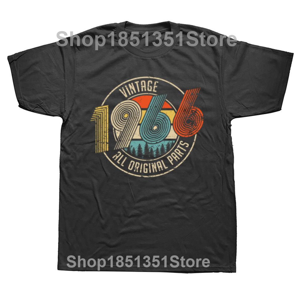 

Vintage 1966 Original Parts Unique T Shirts Summer Graphic Cotton Streetwear Short Sleeve Birthday Gifts Tshirt Mens Clothing 4XL