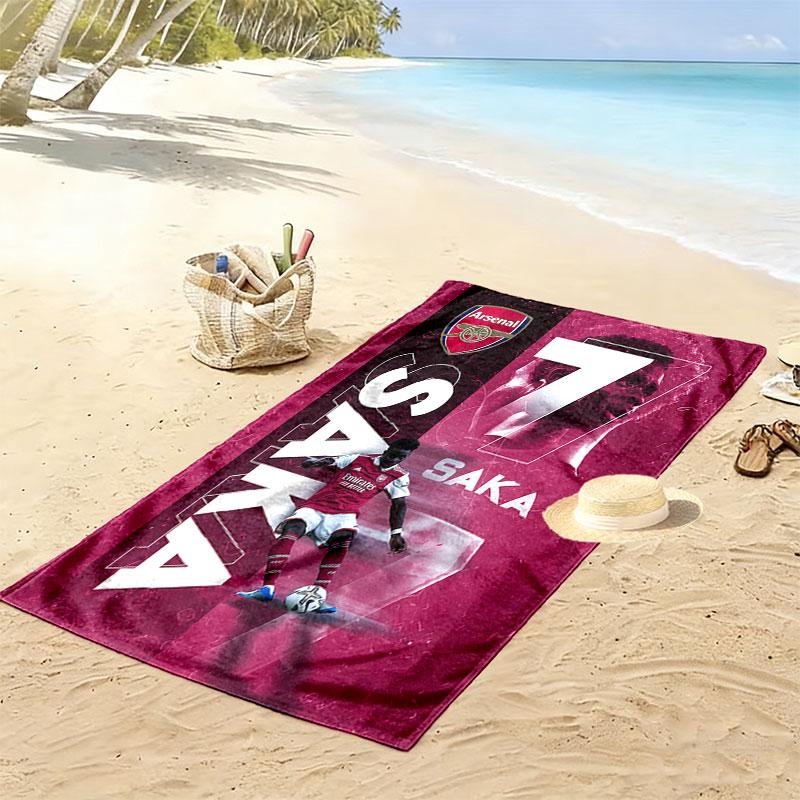 Bukayo Saka Soul Beach Towel, Large Soft Quick Dry Towel for Beach Camping Swimming