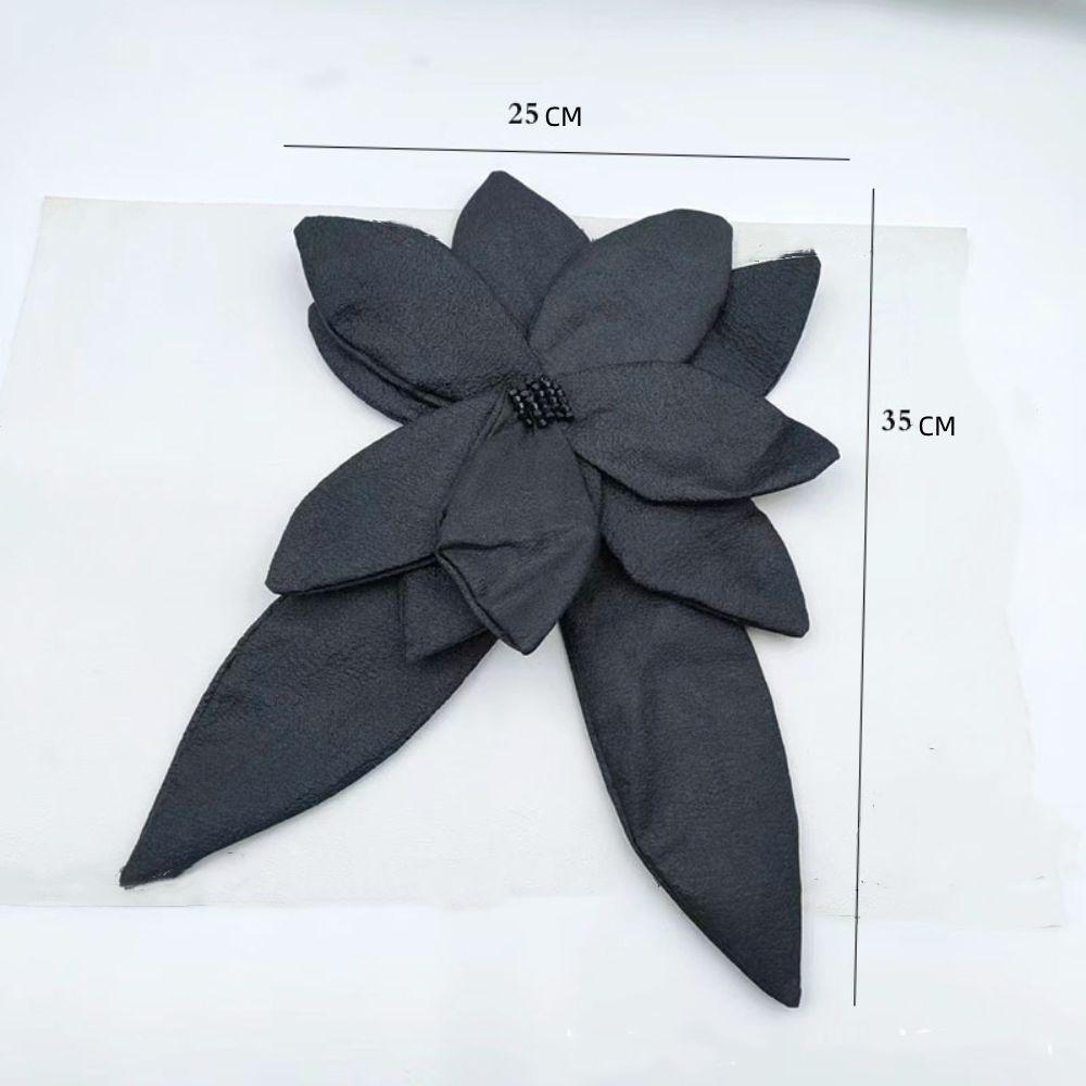 DIY Sew Brooch Applique White Nail Beaded Fashion Dress Clothing Accessories Patch Women