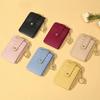 Women Credit Card Bags Simple Zipper Coin Purse Wallet Creative Ultra-thin Card Holder Pu Bag with Key Chain for Women