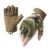 High Quality Lightweight Motorcycle Gloves Winter Daily Use Tactical Protection Half Finger Mittens Breathable Non-Slip Pull-On