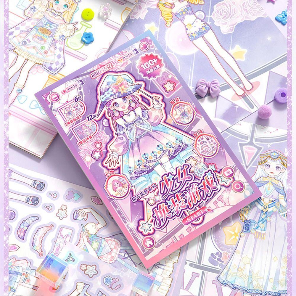 DIY Dress Up Sticker Cartoon Scrapbook Sticker Artistic Decorative Stickers