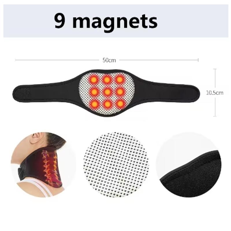 

Самонагревающийся магнитный шейный бандаж - Средне-мягкая портативная шейная подушка со спонтанной тепловой терапией при покалывании, боли average size