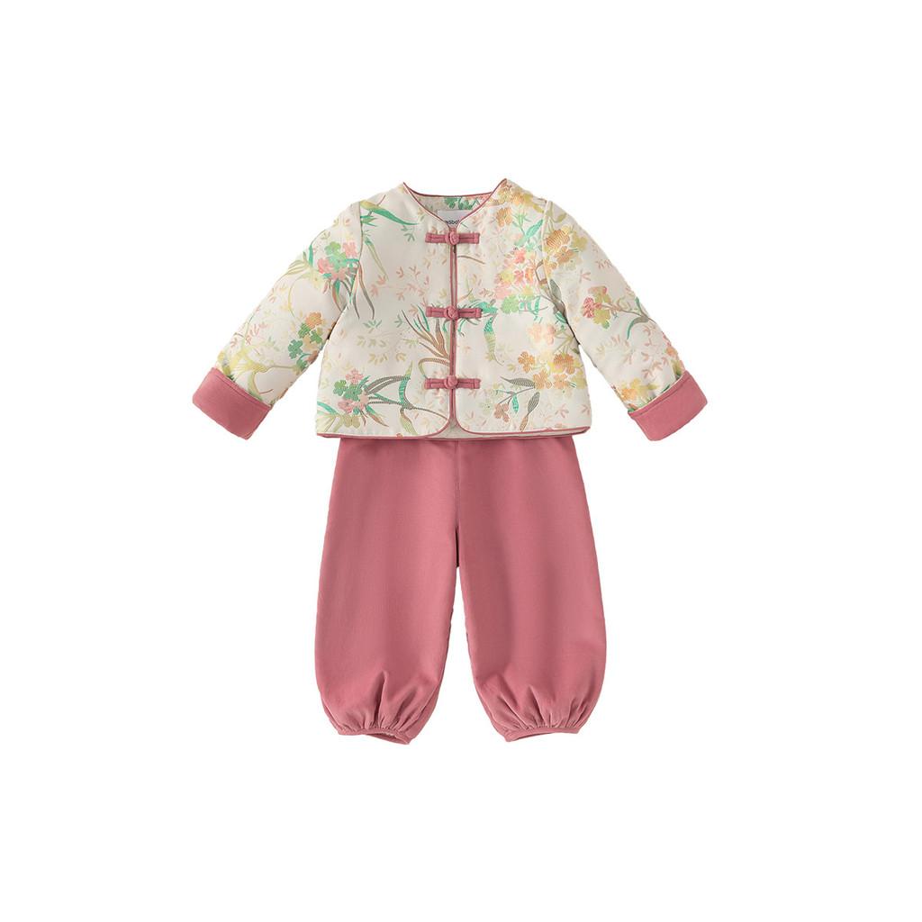 Детский осенне-зимний комплект Ханьфу для девочек из мягкой ткани 140CM