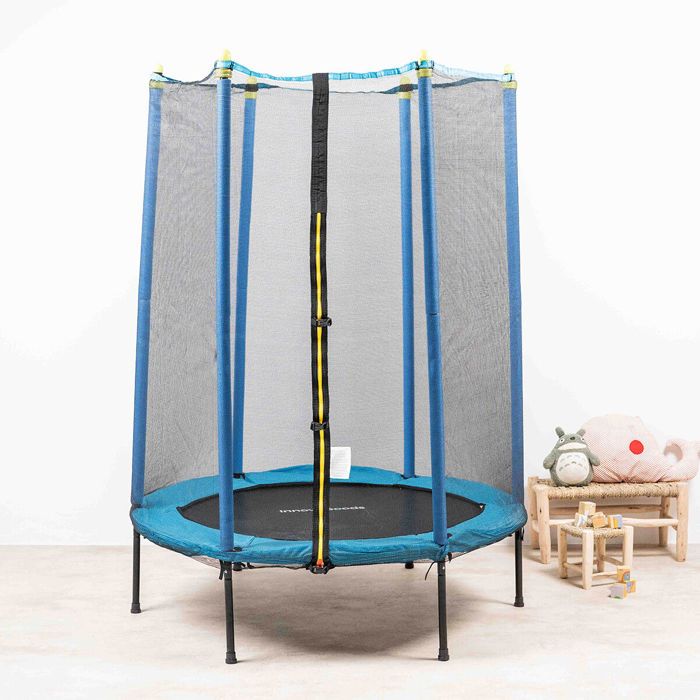 Trampoline - INNOVAGOODS - JEU A RESSORT - 140 cm - Filet de sécurité - 3-6 ans