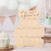 Bear/Egg/Door Shape Baby Milestone-Photo Frame Wood Board Photo Banner  Mothers Day Celebrations