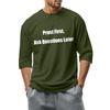 Men's fashionable casual round-neck three-quarter sleeve top T-shirt