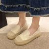 Women Casual Shoes 2026 Autumn Comfortable Anti Slip Outdoor Walking Shoes Linen Woven Fashion Platform Flat Shoes Zapatos Mujer