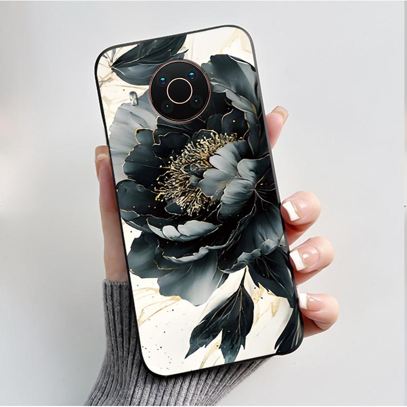 Printed Phone Case For Nokia X20/Nokia X10/Nokia X100/Nokia XR20 Capa Soft Silicone Black Shell Cover Cute Flower Cartoon Casing