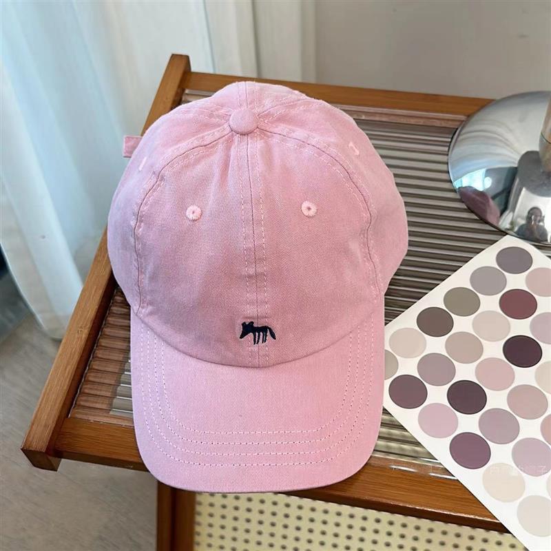High Quality Purple Fox Baseball Cap Cute Versatile Men's and Women's Four Seasons Street Fashion Cap Showing Small Face