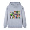 B1059 Kids Boys Girls Sprunki Print Soft Colorful Long Sleeves Hoodie