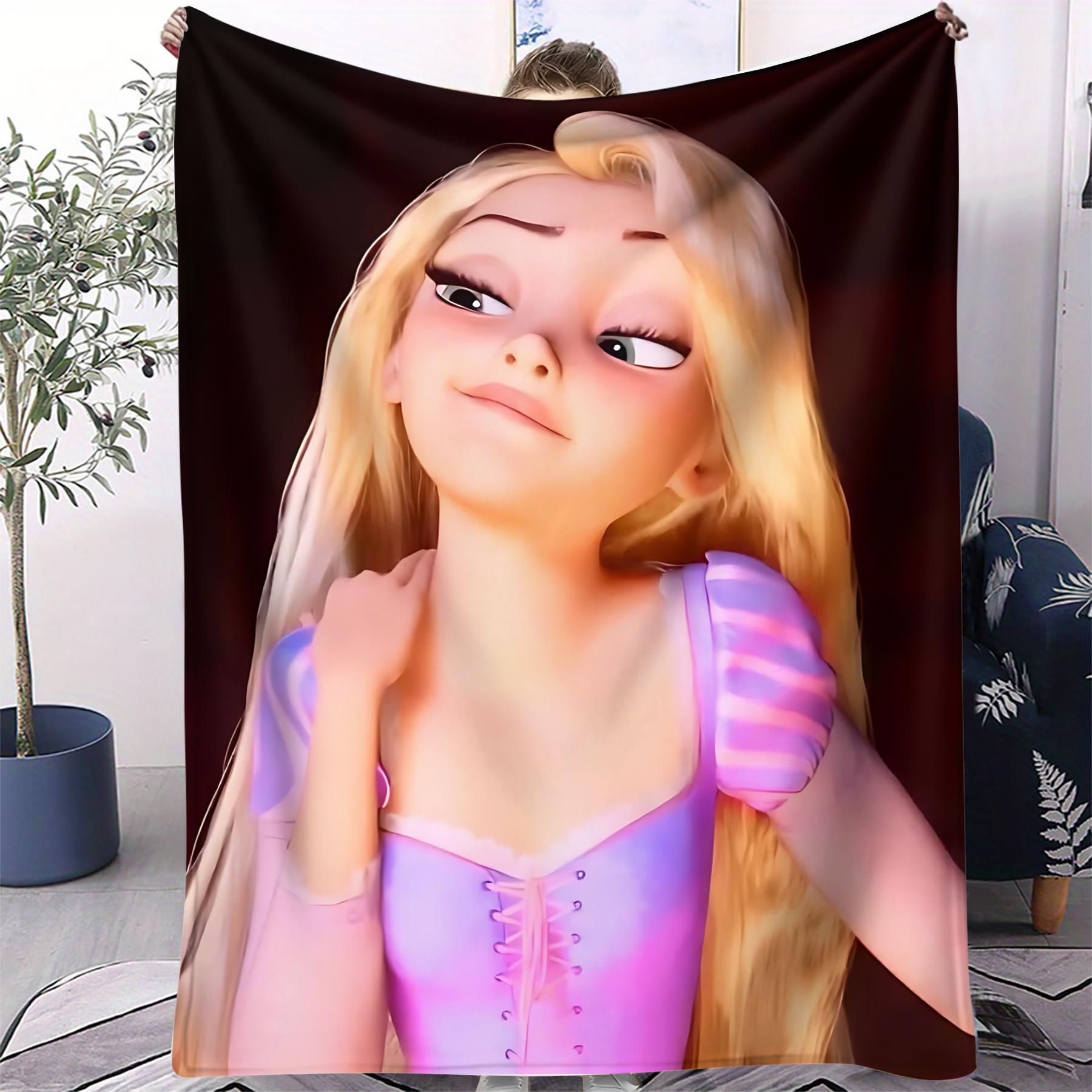 

Rapunzel Cute Moments Collection Print Fleece Throw Blanket Fans MustHave Gift Quality Soft Warm Blanket for Travel Picnic Home 75x100cm (30x40inch)