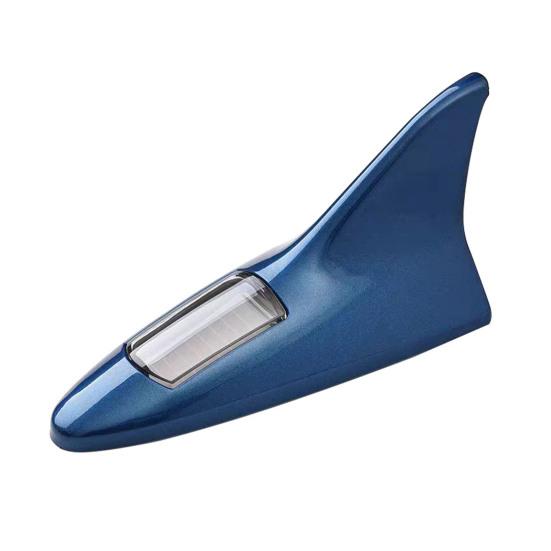 Solar Shark Fins Antenna Light for Car Roof Top LED Warning Lamp with Magnetic Mount Waterproof Auto Tail Decorative Night Safety Light for Cars