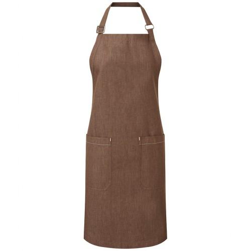 Premier Unisex Indigo Adult Organic Fairtrade Certified Denim Apron One 80Cm
