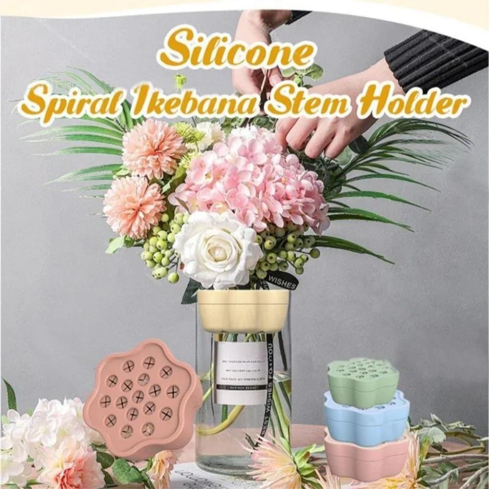 Silikonový držák na květinové stonky DIY váza květinové aranžmá nový spirálový držák na květinové stonky