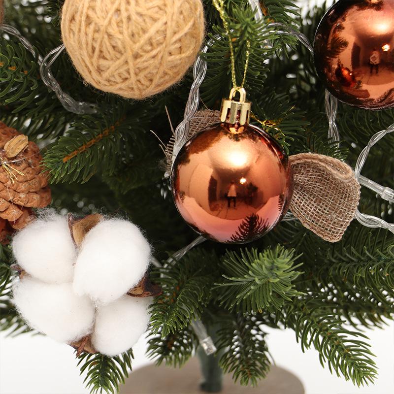 45cm PE Mini Desktop Christmas Tree Set with Ornaments