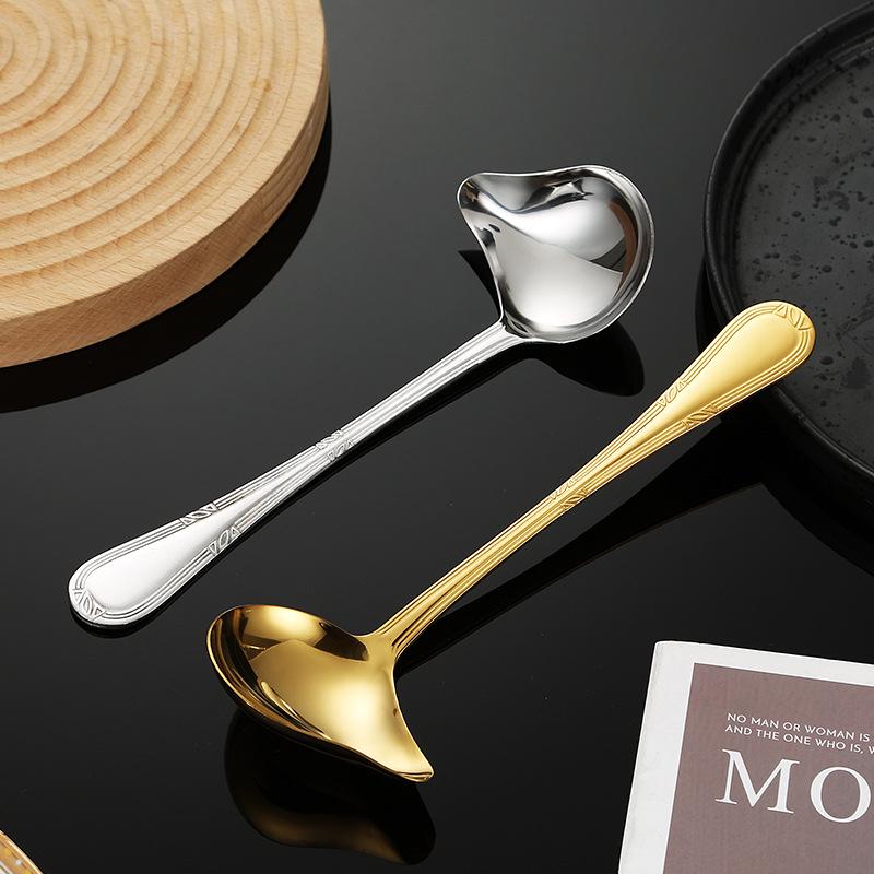 Stainless Steel Duckbill Skimming and Soup Spoon for Hot Pot Cooking