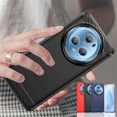 For Cover Huawei Honor Magic 5 Pro Case For Honor Magic 5 Pro 5G Capa Shockproof Soft TPU Carbon Fiber Cover Honor Magic 5 Pro