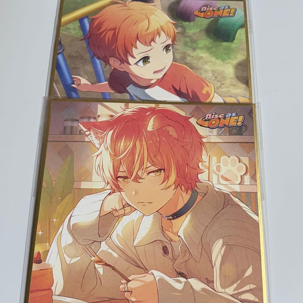 Used Proseca Akito Shinonome Mini Colored Paper Set of 2 Rise as ONE! 45a