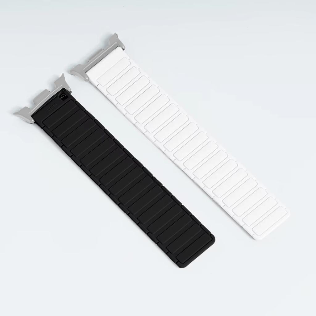 Soft Silicone Magnetic Strap for Samsung Galaxy Watch 8/8 Classic 46mm 40 44mm Sport Band for Galaxy Ultra 47mm Curved End Strap