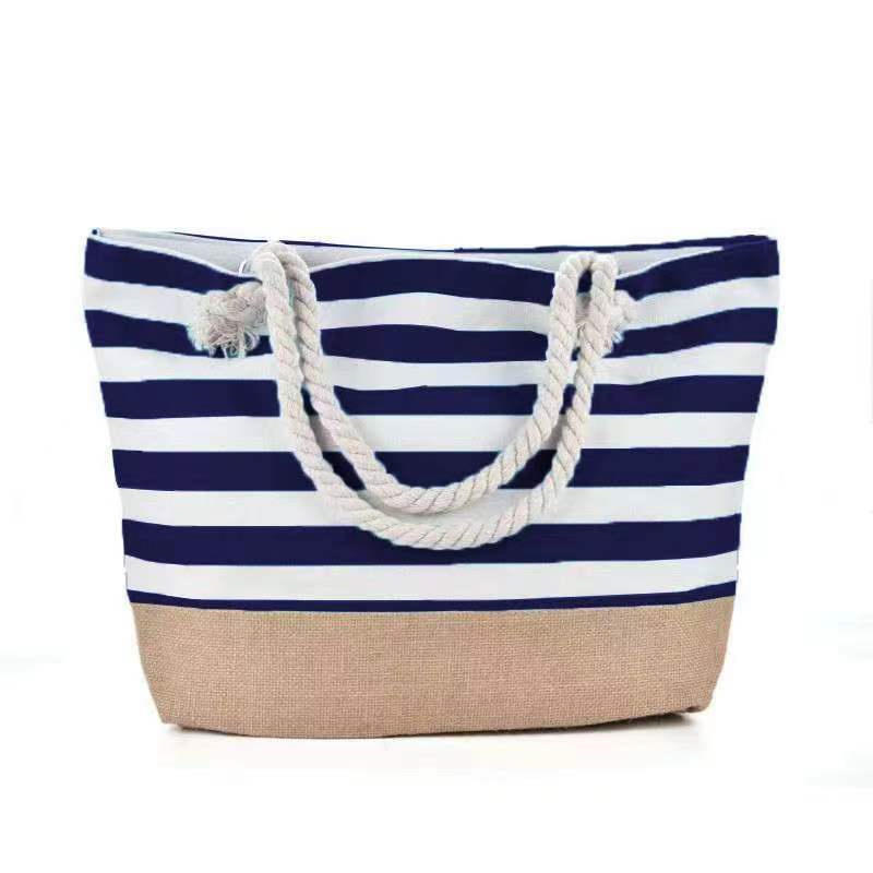 1Pcs Beach Bag For Women Large Canvas Beach Tote Bag Beach Bags Waterproof Sandproof Swim Pool Bag Travel Essentials