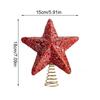 1PC Glittered Tree Topper Diamond Dust Star Decor Foam Christmas Star Holiday Tree Topper