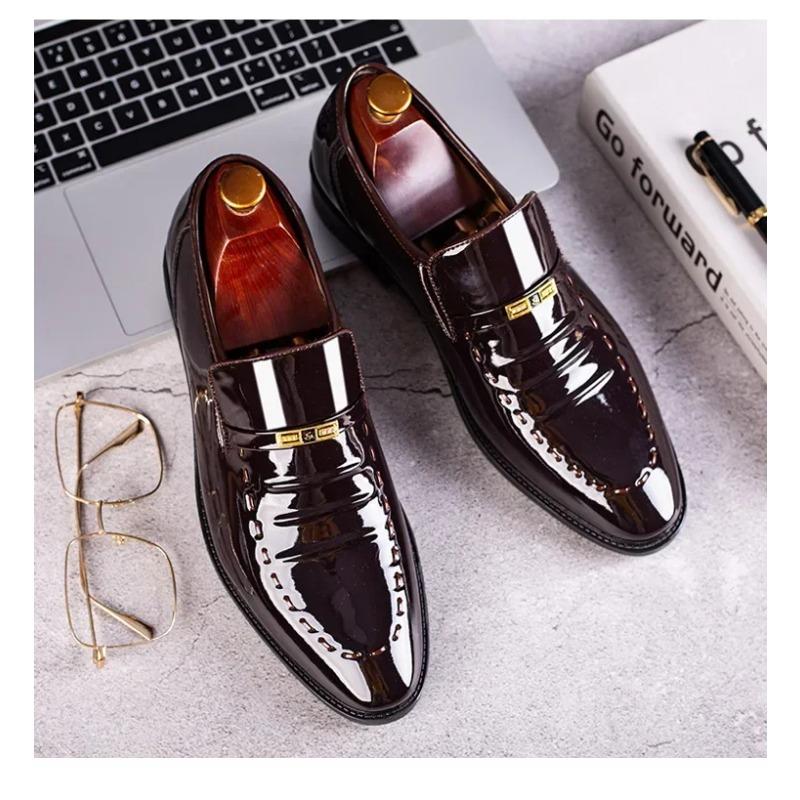 Men Dress Slip On Formal Suit Wedding Shoes for Men New Work Shoes Loafers Elegant Oxford Casual Shoes Size 47 Flat Sneakers