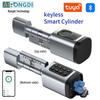 Tuya APP Smart Lock Cylinder: Anti-theft Fingerprint, Card, Password Indoor Handle Lock