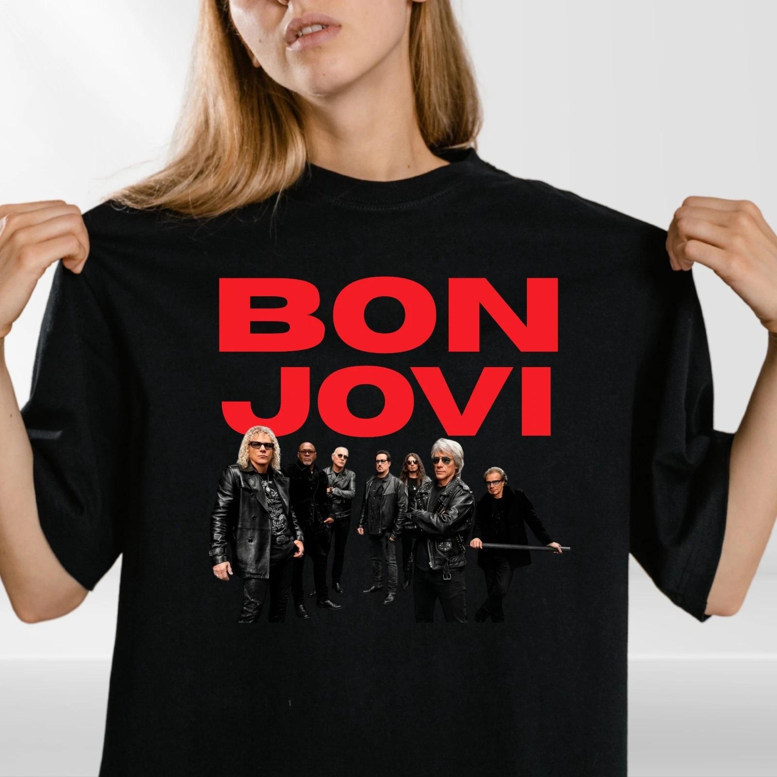 Bon Jovi Inspired T-Shirt Band Merch Heart Unisex Tee Tour Rock Top XXXXL