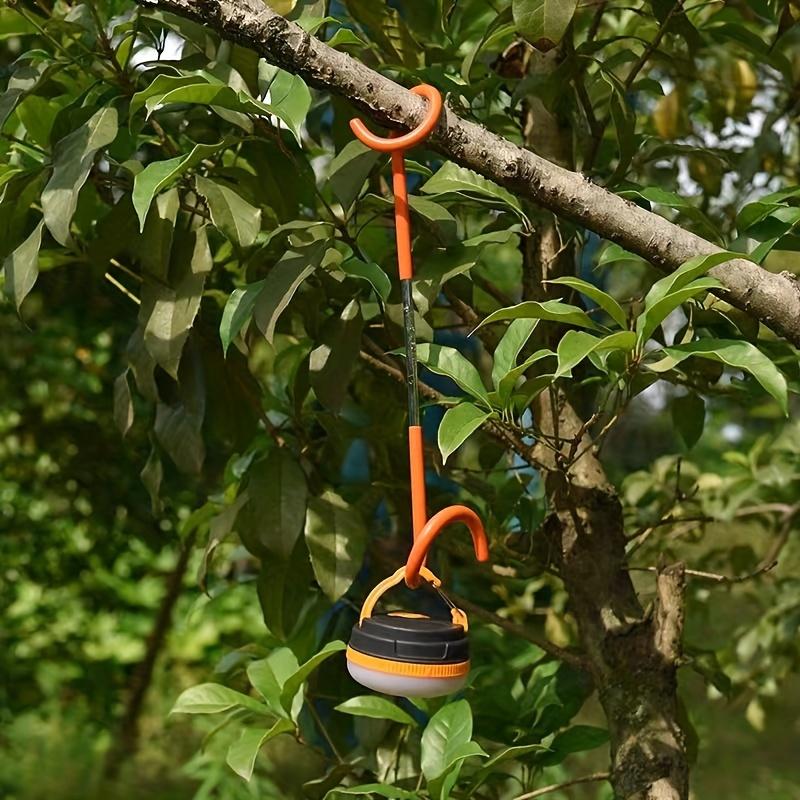 2pcs Outdoor Camping Tent Light Hook Pig Tail Type S-shaped Bidirectional Stainless Steel Light Holder Hook Clothes Hanging Bag