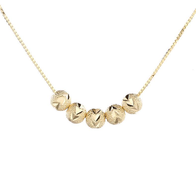 Shining Five Blessings Sterling Silver Choker Necklace - Versatile High-End Women's Clavicle Chain