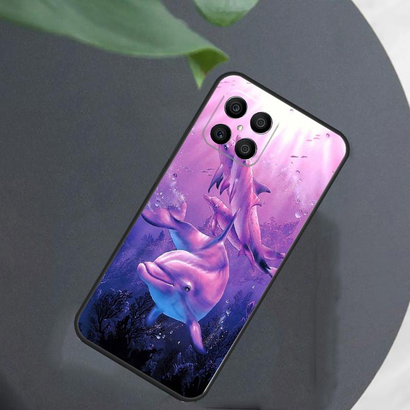 Ocean Dolphin For Honor Magic 7 Lite 6 5 8 Pro Case For Honor 200 400 70 90 X8c X8b X9a X9b X9c X9d Win RT