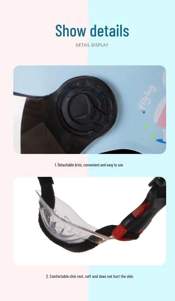 Adjustable Super Cute Kids Safety Helmet for Electric Scooter, Ages 2-12 - Anti-Fall, All-Season Protection