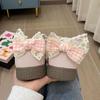 Pink double mesh shoes female ugly cute spring new niche low-top versatile sports little white shoes