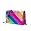 Sac bandoulière pour femme en patchwork coloré avec tête d'aigle